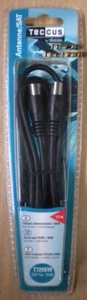 Teccus by Vivanco TV Radio Antennenkabel 90db Stecker Koax Kupplung 1,5m* so32 - Bild 1 von 2