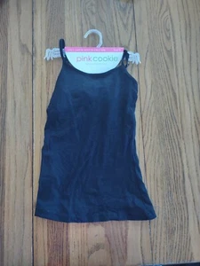 Girls Cami W/ Built In Shelf Bra Black Size Small - Picture 1 of 4