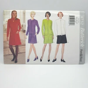 Butterick 4732 Drop Waist Front Zipper Dress Sewing Pattern Size 6-12 Uncut - Picture 1 of 6