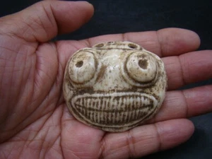 Taino Pre-Columbian C 1000-1500 AD nice carved shell pendant (Rare) s4053 - Picture 1 of 24
