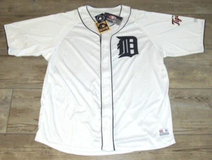 Detroit Tigers True Fan Cooperstown White Baseball Jersey size Men's 2XL - Picture 1 of 4