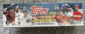 Sealed 2016 Topps Baseball Complete Factory Set w/ 5 Card Park Rookie Variations - Picture 1 of 3