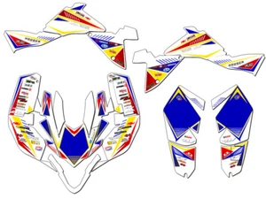 2009-2012 LTZ 400 SURGE Blue Senge Graphics Kit Compatible with Suzuki - Picture 1 of 7