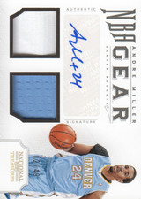 2012-13 National Treasures NBA Gear Dual Signatures Andre Miller Auto Jersey /49