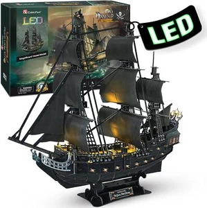 3D Puzzles for Adults Home Decor Pirate Ship Gifts for Men Women Model Kits - Picture 1 of 7
