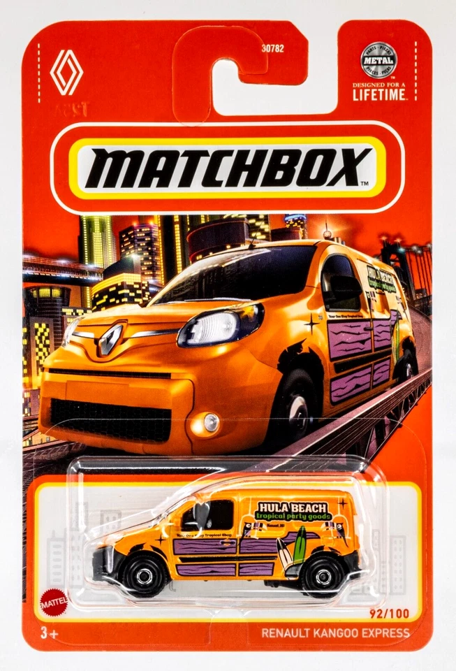 2024 Matchbox #92 Renault Kangoo Express ORANGE METALLIC | HULA BEACH | FSC - Image 1 of 1