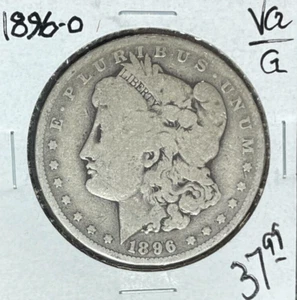 Dólar de plata Morgan 1896-O ~ en muy buen estado/bueno ~bonita moneda~ - Imagen 1 de 2