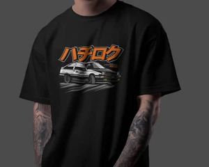 Camiseta AE86 Initial D Fan Art JDM Trueno Drift Car Gráfico Unisex Camiseta - Imagen 1 de 6