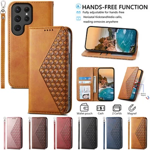 Funda tipo billetera de cuero de lujo para Samsung Galaxy M12 M13 M14 M32 M34 M54 - Imagen 1 de 48