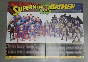 Superman Vs Batman Action Figures Print Ad 2005 7x10 Great To Frame  - Picture 1 of 1