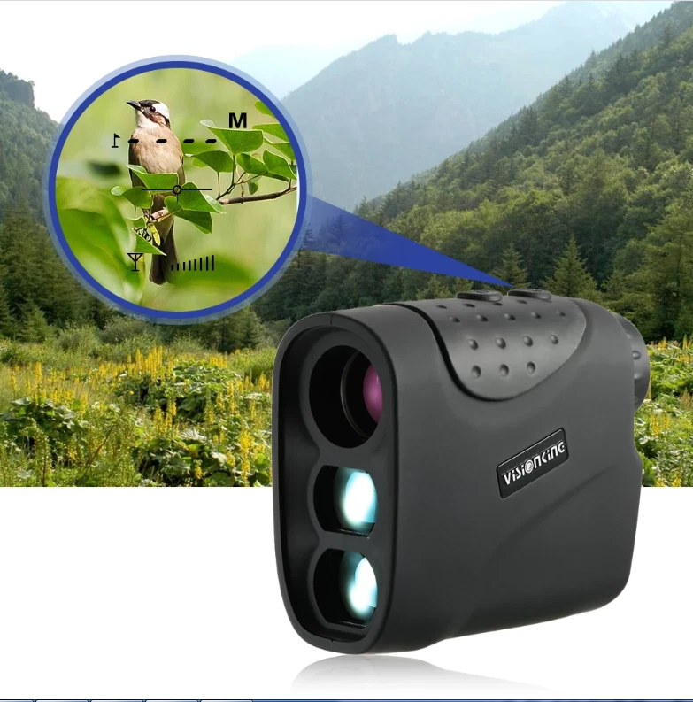 Visionking 6x21 Mini Laser Range Finder Hunting Golf Rain 3 Mode 1200m Measure - Image 1 of 4