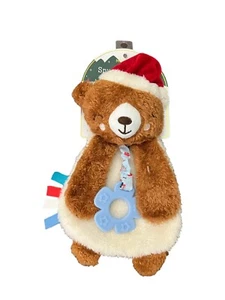 Modern Baby Snuggle Blankie Security Blanket Christmas Bear Teether Sensory NWT - Picture 1 of 8