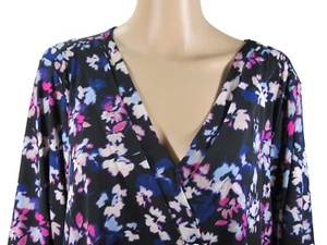 Neu mit Etikett Lane Bryant BLUSE mit Blumenmuster Größe 22-24 Oberteil 3/4-Ärmel - Bild 1 von 8