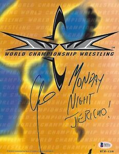Chris Jericho Signed Original WCW 8.5x11 Promo Photo BAS Beckett COA WWE AEW Y2J