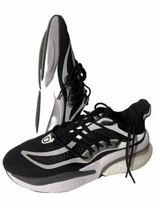 Alphaboost V1 Adidas Running Sneakers Black White Size 11.5 - Picture 1 of 8