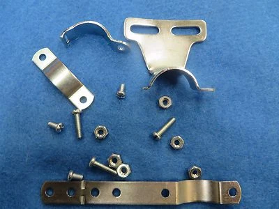Bicycle Chain Guard Bracket Bolt & Accessories Kit in Silver - New - Image 1 of 4