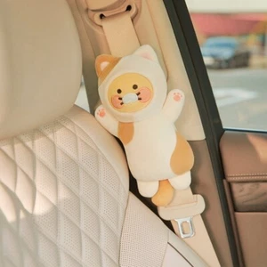 KAKAO FRIENDS Plush Seatbelt Cover CHOONSIK Soft Car Interior Item Official Good - Picture 1 of 4