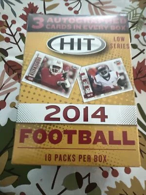 2014 Hit Football Low Series Blaster Box 18 Packs - 3 RC Autos Garoppolo/OBJ - Image 1 of 2