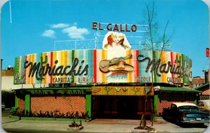 MEXIKO - EL GALLO MEXIKANISCHES RESTAURANT - ALTE POSTKARTE - Bild 1 von 2