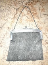 Sac minaudière Bourse en Argent 800 ancienne - pochette Epoque 1900 CABARET