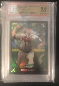 2011 Bowman Chrome Refractor * Rookie * Craig Kimbrel * #50 * Bgs 4x 9.5 Rc - Picture 1 of 1