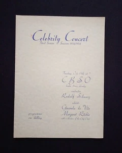 Birmingham CBSO Celebrity Konzertprogramm signiert - Schwarz, de Vito & Chandler - Bild 1 von 9