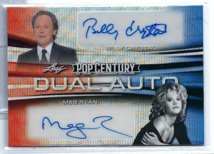 BILLY CRYSTAL MEG RYAN 2022 LEAF POP CENTURY RWB WAVE DUAL AUTO AUTOGRAPH #3/3