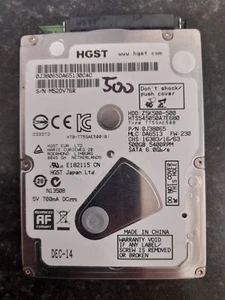 HGST Z5K500 500GB HTE545050A7E680 5400RPM SATA 2.5" Hard Disk Drive - Picture 1 of 2