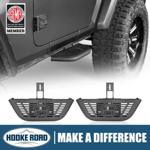 Par de peldaños de aro laterales Hooke Road con ajuste desde 1941 Jeep Wrangler JL 2 puertas 18-25 - Imagen 1 de 14