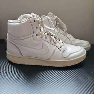 Nike Ebernon Mid White Leather Athletic Shoes Sneakers AQ1773-100 Mens Size 7.5 - Picture 1 of 8