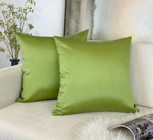 Aiking Home Solid Faux Silk Decorative Pillow Cover (Set of 2), multi-size/color - Picture 1 of 77