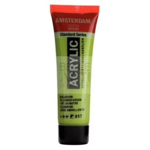COLORE ACRILICO 617 VERDE GIALLASTRO AMSTERDAM "ACRYLIC" TUBO DA 20ML - Picture 1 of 4