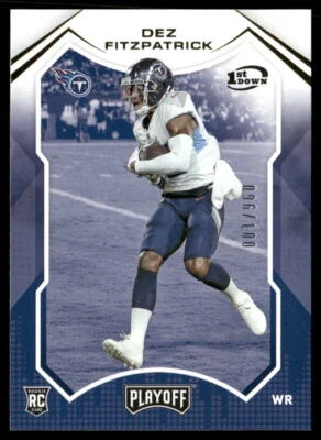 Dez Fitzpatrick 2021 Panini Playoff 1st Down #230 #/100 - Tennessee Titans - Image 1 of 2