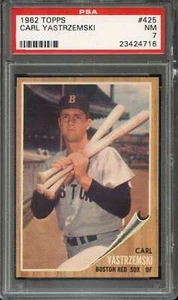 1962 TOPPS #425 CARL YASTRZEMSKI PSA 7 RED SOX HOF *INVAJ2617 - Picture 1 of 2