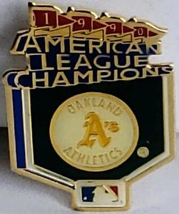 Prendedor de solapa de béisbol OAKLAND A's Athletics 1990 Liga Americana CAMPEONES MLB Tac - Imagen 1 de 3