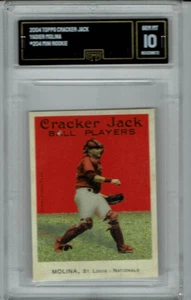 2004 Yadier Molina Topps cracker Jack Mini Sp Rookie Gem Mint 10 #204 - Picture 1 of 1