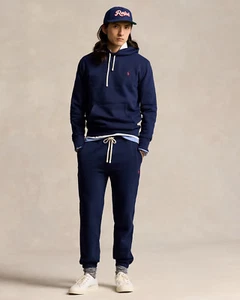 Polo Ralph Lauren Felpa con Cappuccio e Jogger in Pile Set 2 Pezzi per Uomo "Blu" Taglia Media - Foto 1 di 10