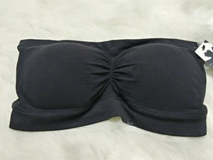 Halogen Bandeau Bra Black Straps Included Size Medium - Picture 1 of 6