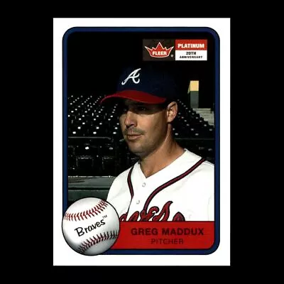 Greg Maddux 2001 Fleer Platinum Atlanta Braves #103 R326N 41 - Image 1 of 2