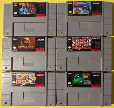 SNES Game LOT- Clayfighter, Lethal Enforcers, Mortal Kombat, TMNT: Tournament ++ - Image 1 of 4