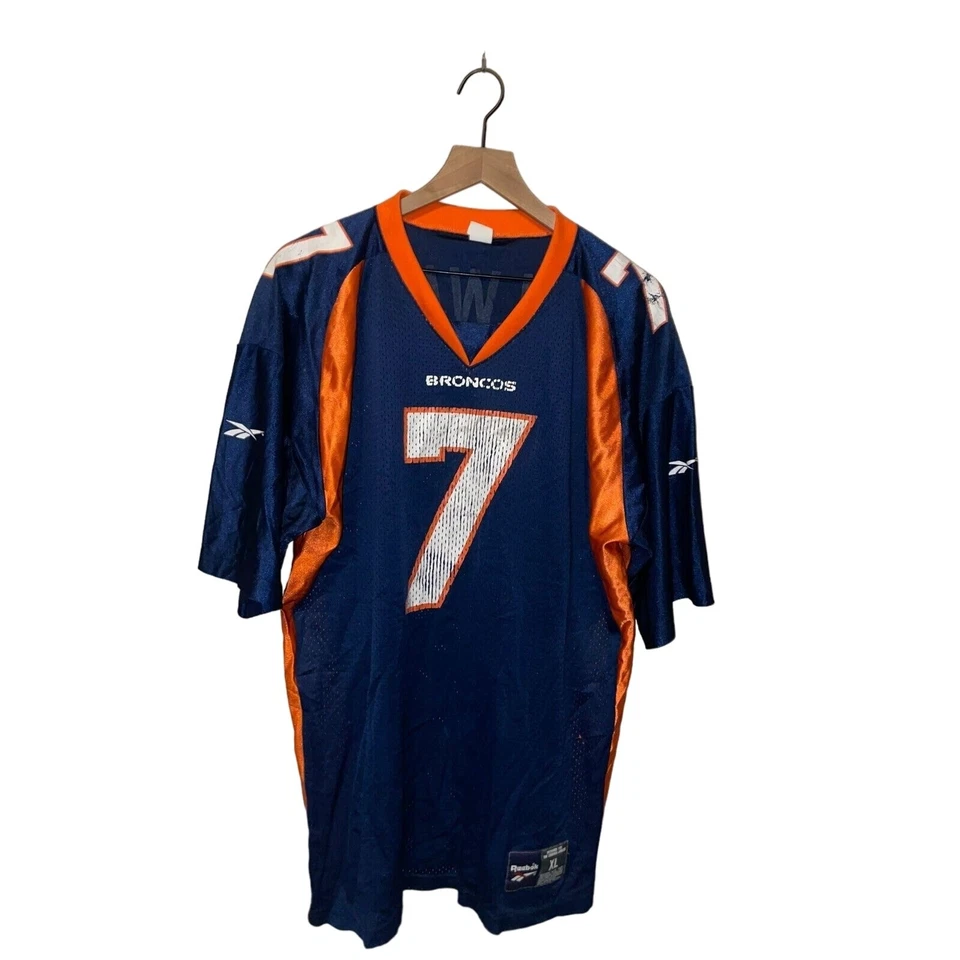 Camiseta de fútbol americano Reebok vintage de los Denver Broncos NFL John Elway #7 QB 90s de colección XL Foto 1 de 4