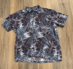 Camisa Hawaiana Van Heusen 17-17 1/2" Cuello Hombre XL Manga Corta - Imagen 1 de 3