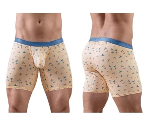 ErgoWear EW1775 SLK SE Boxer Briefs Color Peach-Birds - Picture 1 of 9
