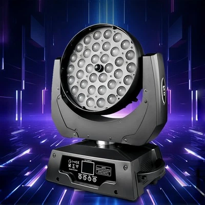 360W RGBW LED Honeycomb Zoom Wash Light – 36x10W Beam Moving Head for DJ Stage - Image 1 of 4