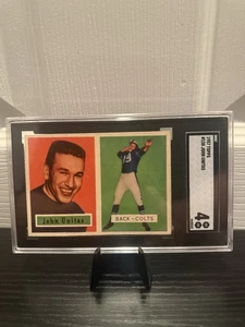 1957 Topps Football #138 John Johnny Unitas RC Rookie Card SGC 4 - Picture 1 of 2