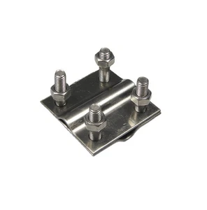 Kreuzverbinder V4A 1.4571 Kreuzklemmen Erdungsband Flachband Erdband HAMMER - Bild 1 von 4