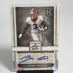 2022 Leaf Ultimate Draft Auto #BA-ZW1 Zamir White RC Rookie 1/25 Raiders NM Card - Picture 1 of 9