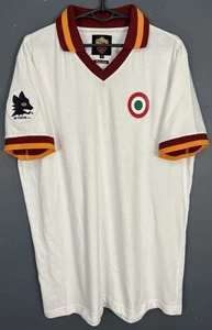 CAMISETA DE FUTBOL RETRO RÉPLICA HOMBRE AS ROMA 1980/1982 VISITANTE TALLA XL - Imagen 1 de 8