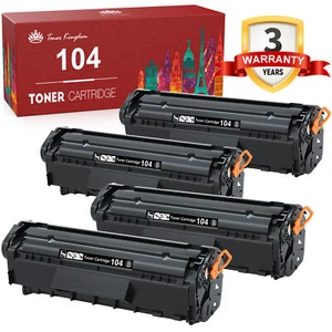 4 Pack Laser Toner Cartridge For Canon 104 ImageClass MF4350D MF4150 D420 D480 - Picture 1 of 6