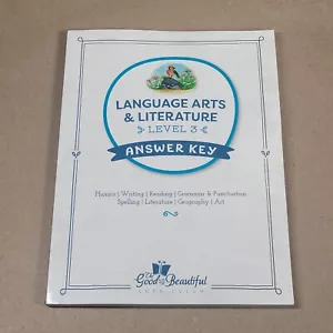 The Good and the Beautiful Language Arts & Literature Level 3 Answer Key - Picture 1 of 6